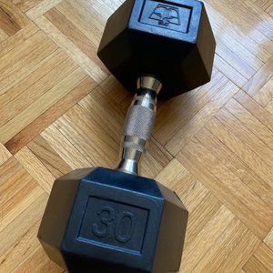 (1) 30 lbs Barbell Coated Dumbbell